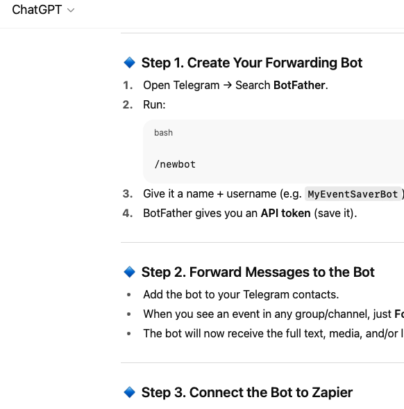 Exploring solutions with ChatGPT.